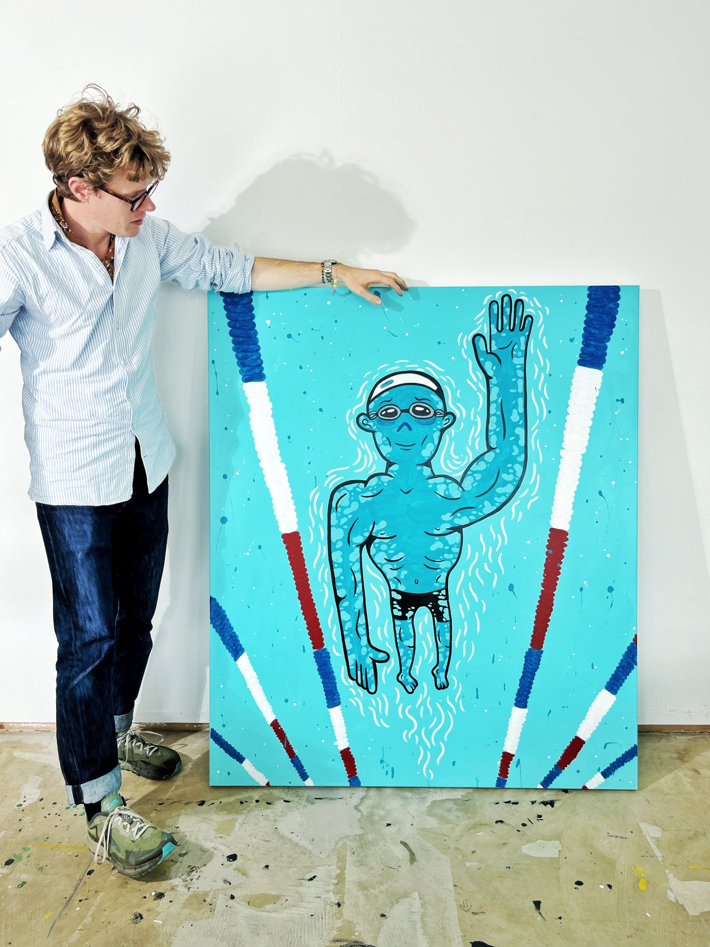 Under overfladen 140x120 cm