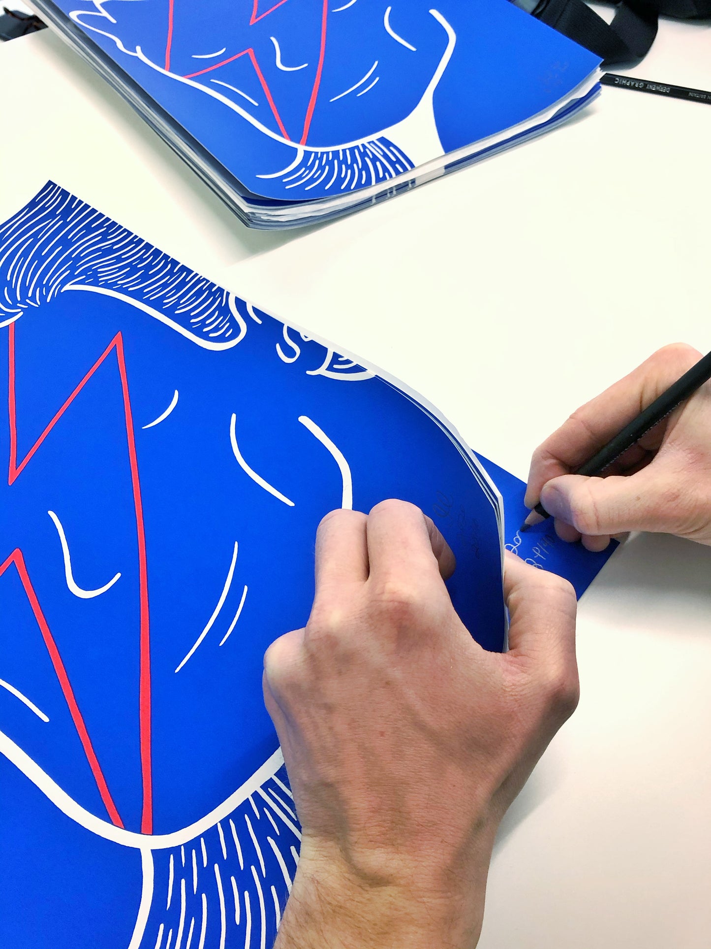 Få tilbage! Bowie - A3 størrelse ⚡️