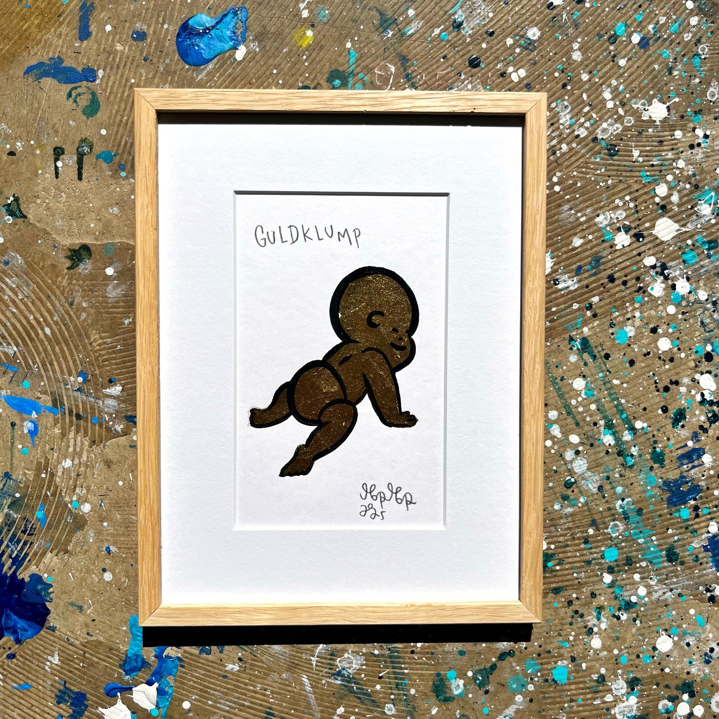 Guldklump - 26x19 cm