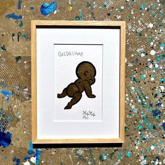 Guldklump - 26x19 cm