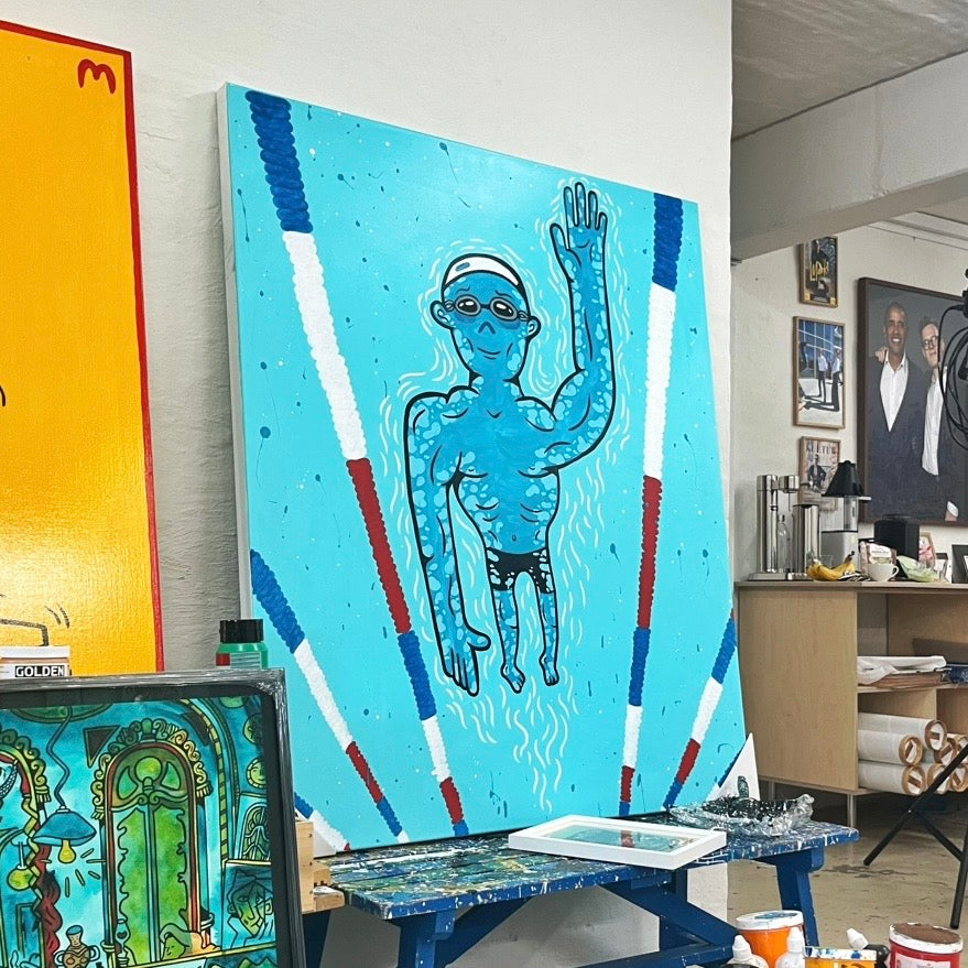 Under overfladen 140x120 cm