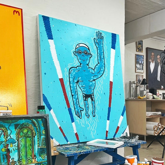 Under overfladen 140x120 cm