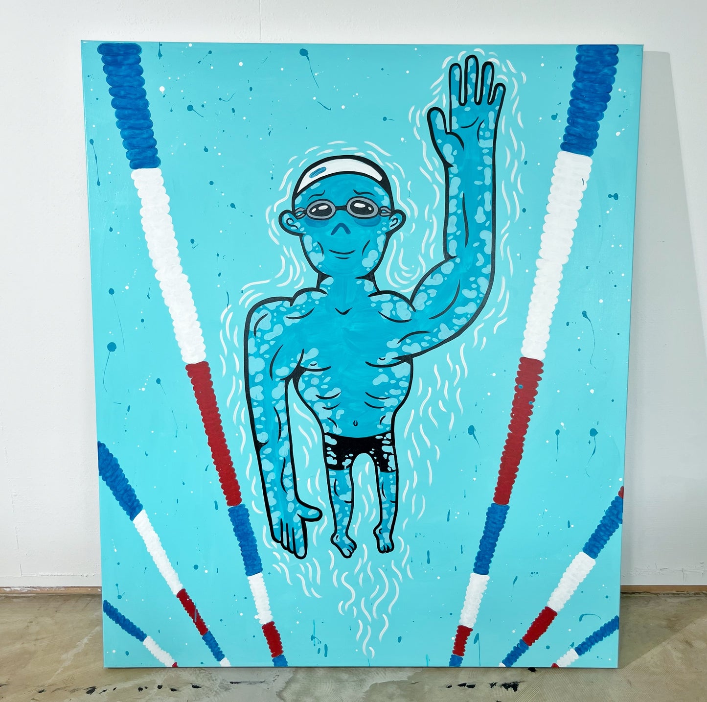Under overfladen 140x120 cm