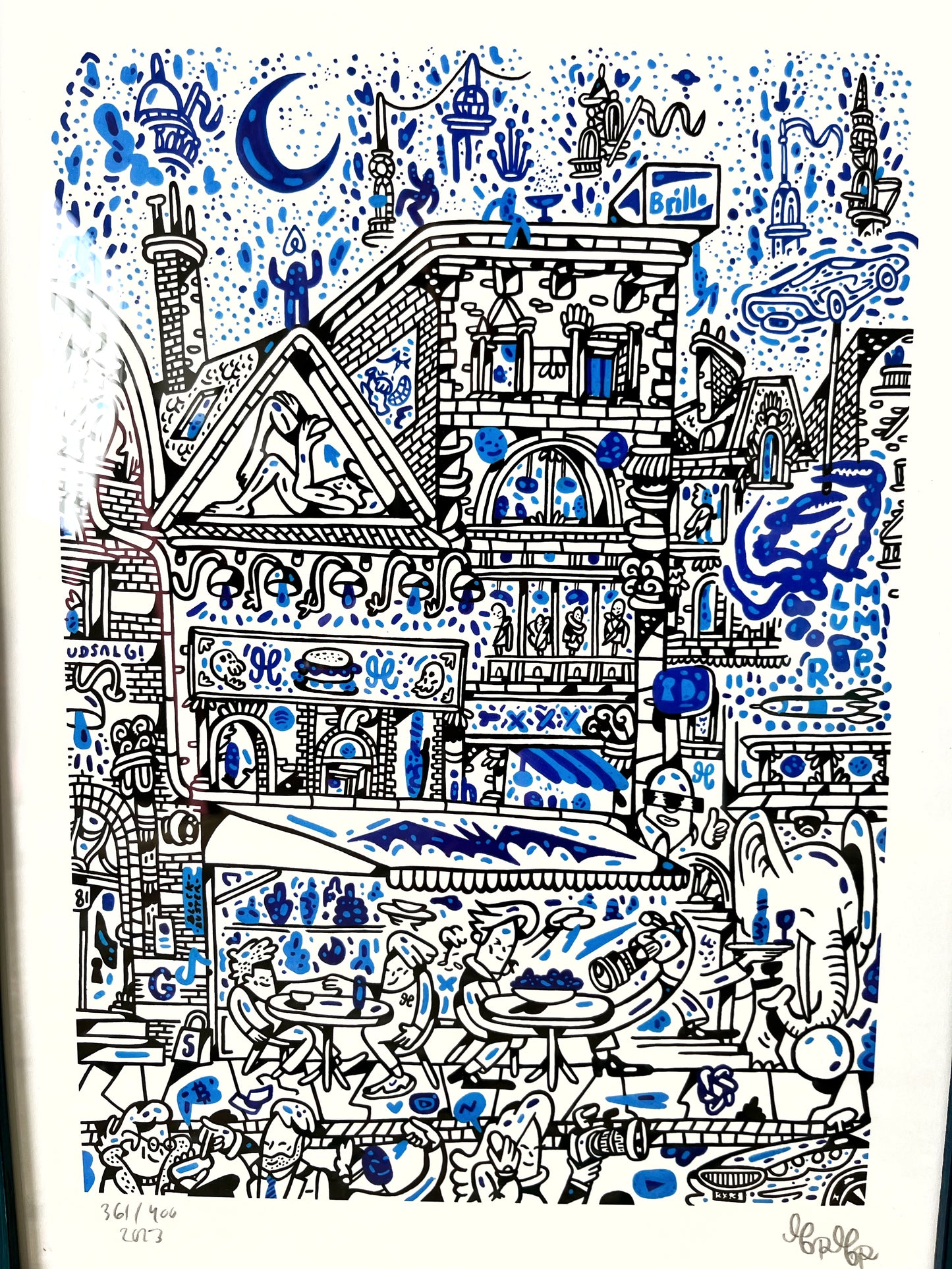 Få tilbage! Indrammet Fremtiden er her - A3 størrelse