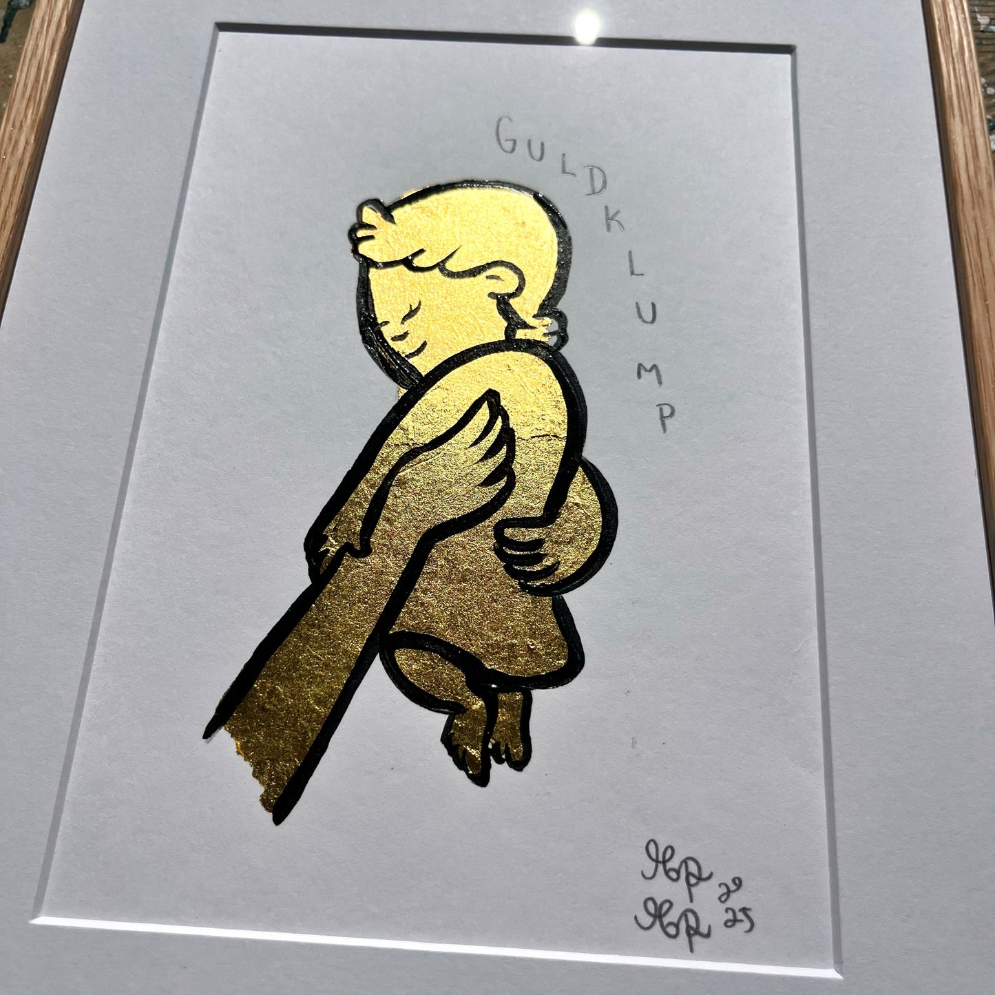 Guldklump - 31x24 cm