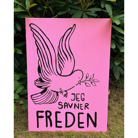 Jeg savner freden - 70x50 cm