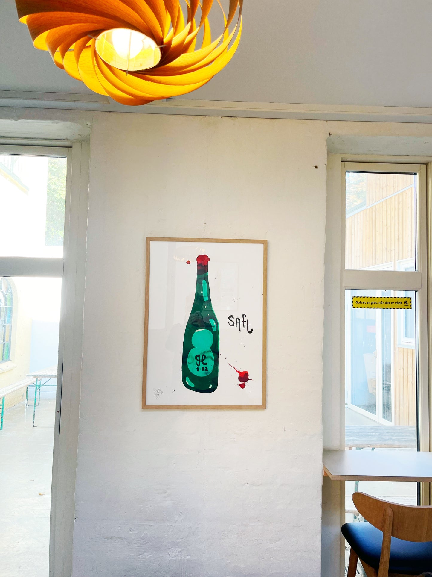 Under 7 stk. tilbage - Et af de populæreste prints: Saft - 70x50 cm 🍷