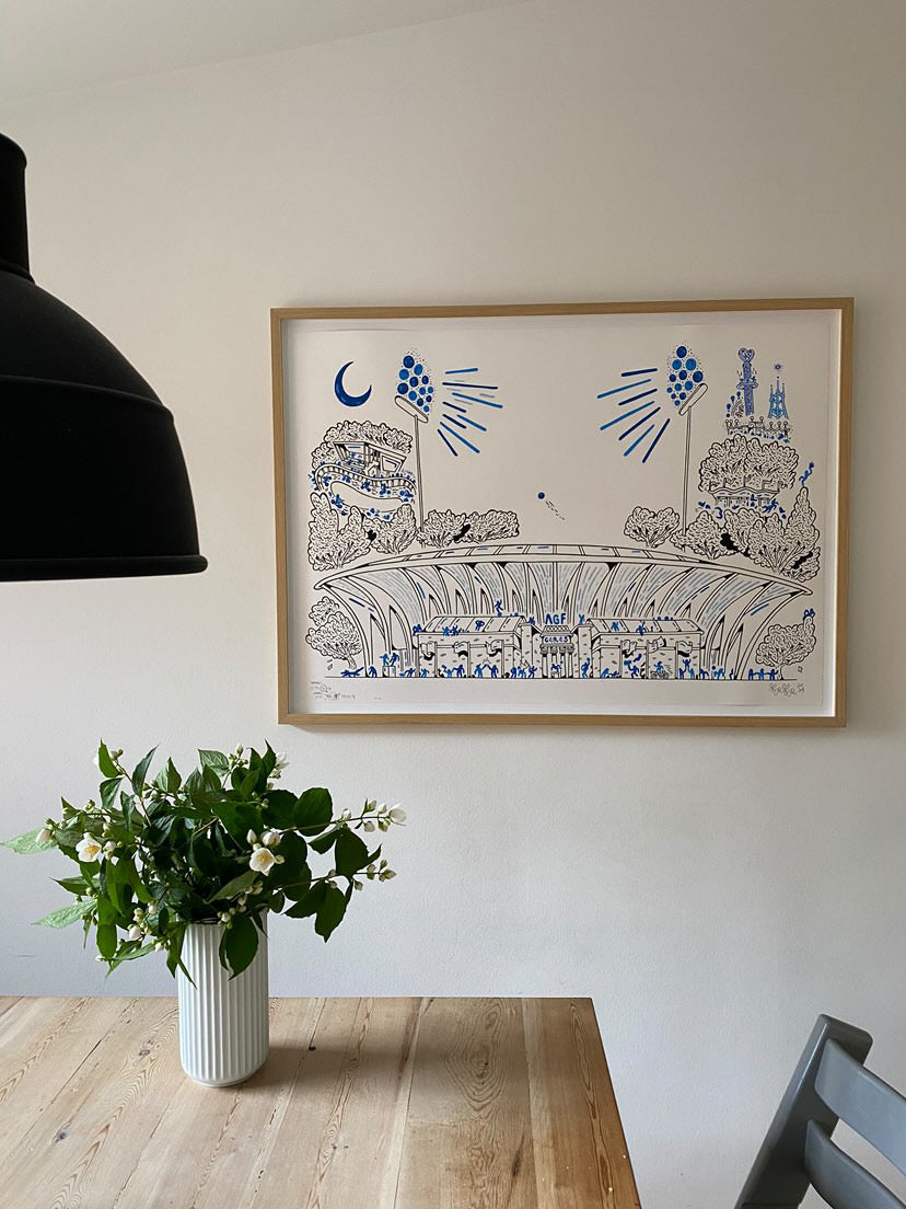 Aarhus Stadium - 50x70 cm