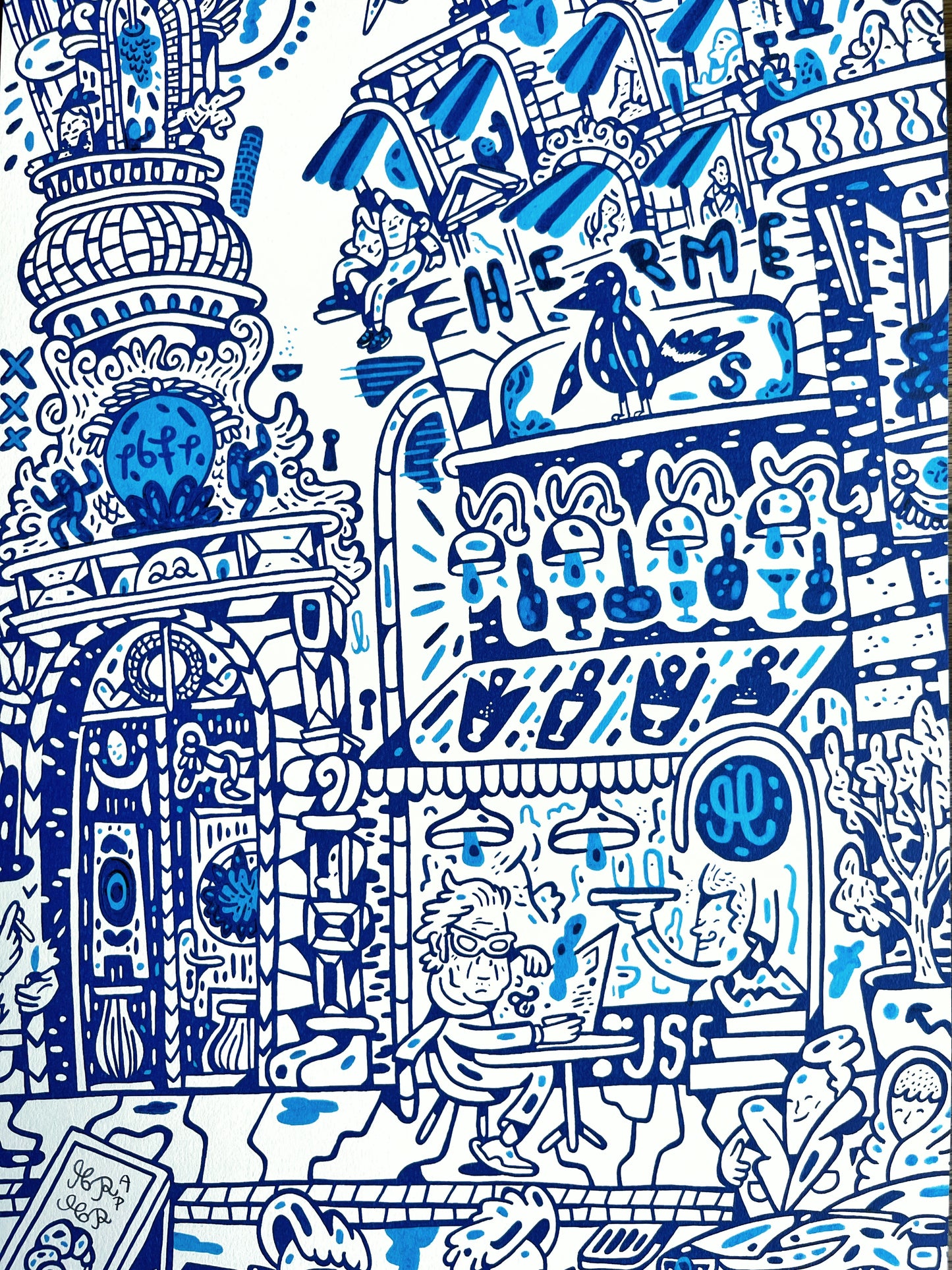 Jørgen Leth læser avisen - A3 størrelse 🗞️