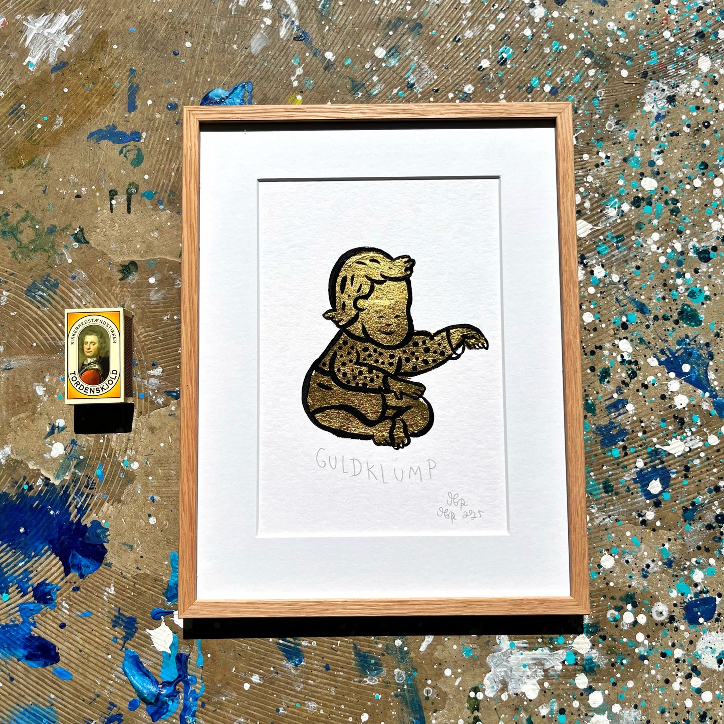 Guldklump - 32x24 cm