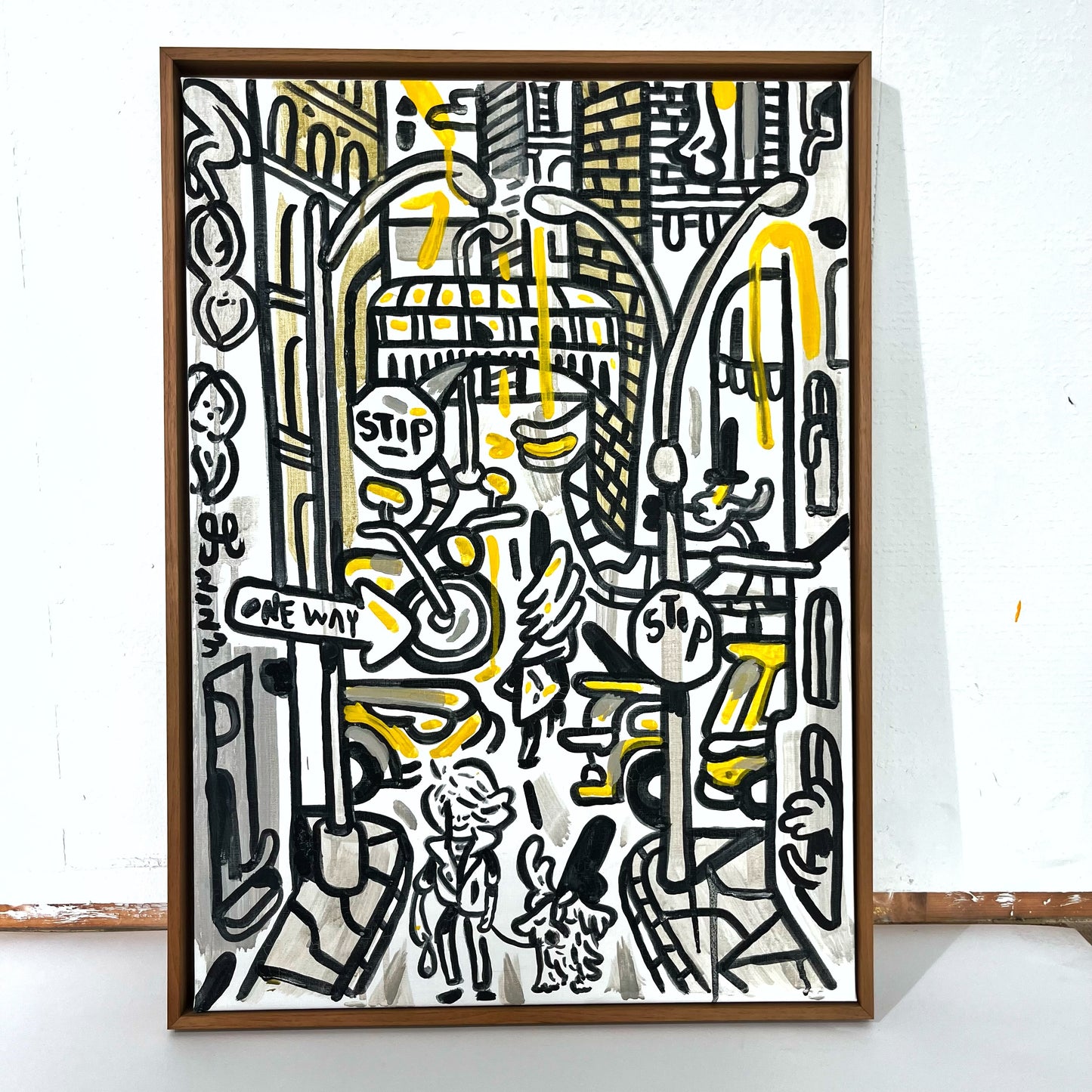 Tribeca dog walk - 73x53 cm