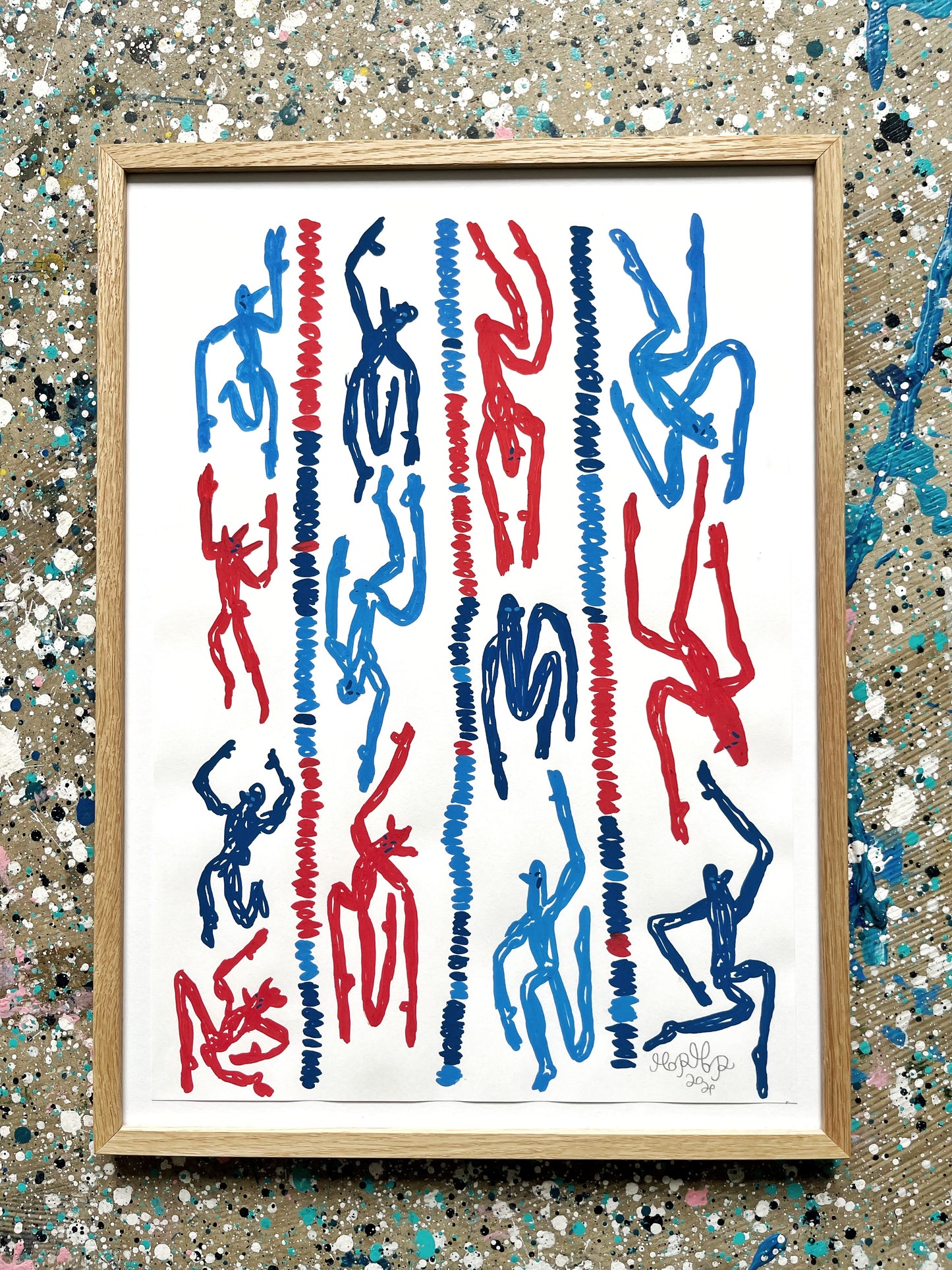 Svømmehallen - 46x34 cm
