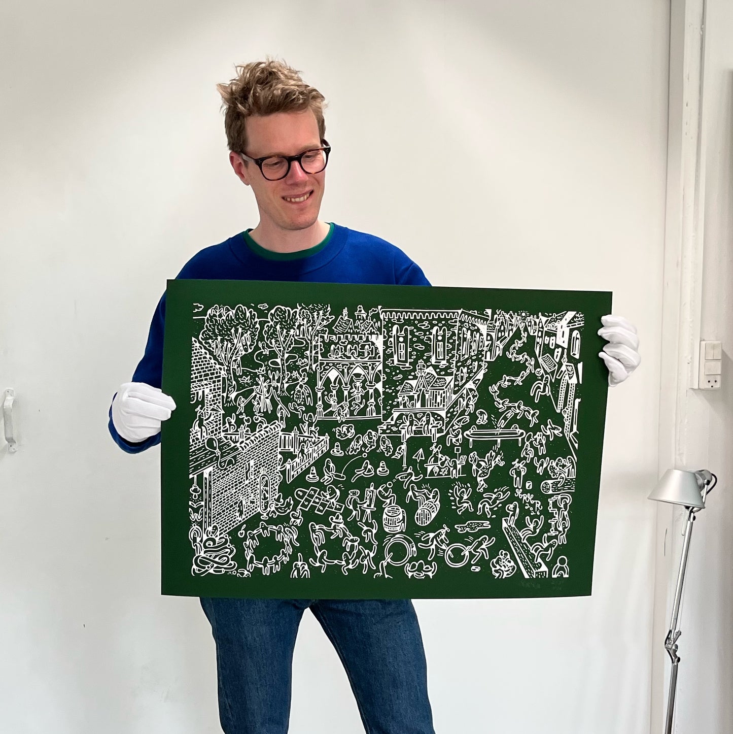 Lavet i et lille oplæg - Legekortet - 50x70 cm