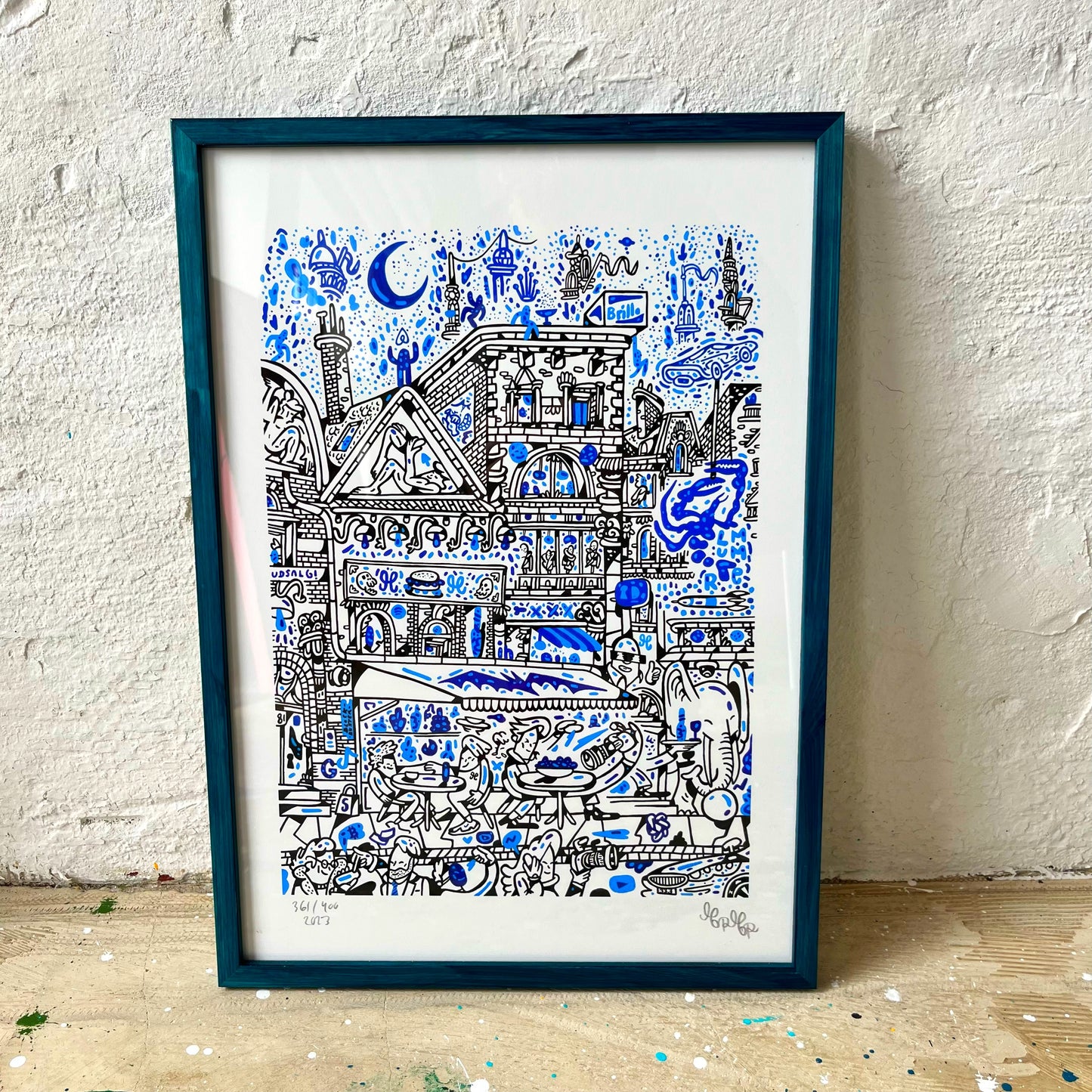 Få tilbage! Indrammet Fremtiden er her - A3 størrelse