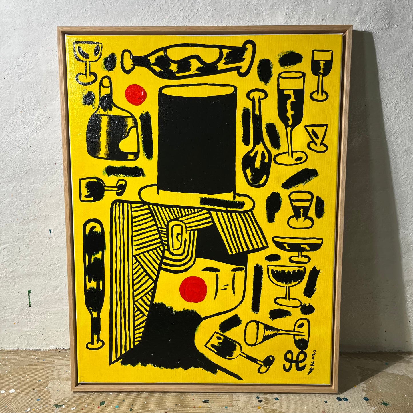 Festerne var sjovere dengang jeg drak alkohol - 84x63 cm
