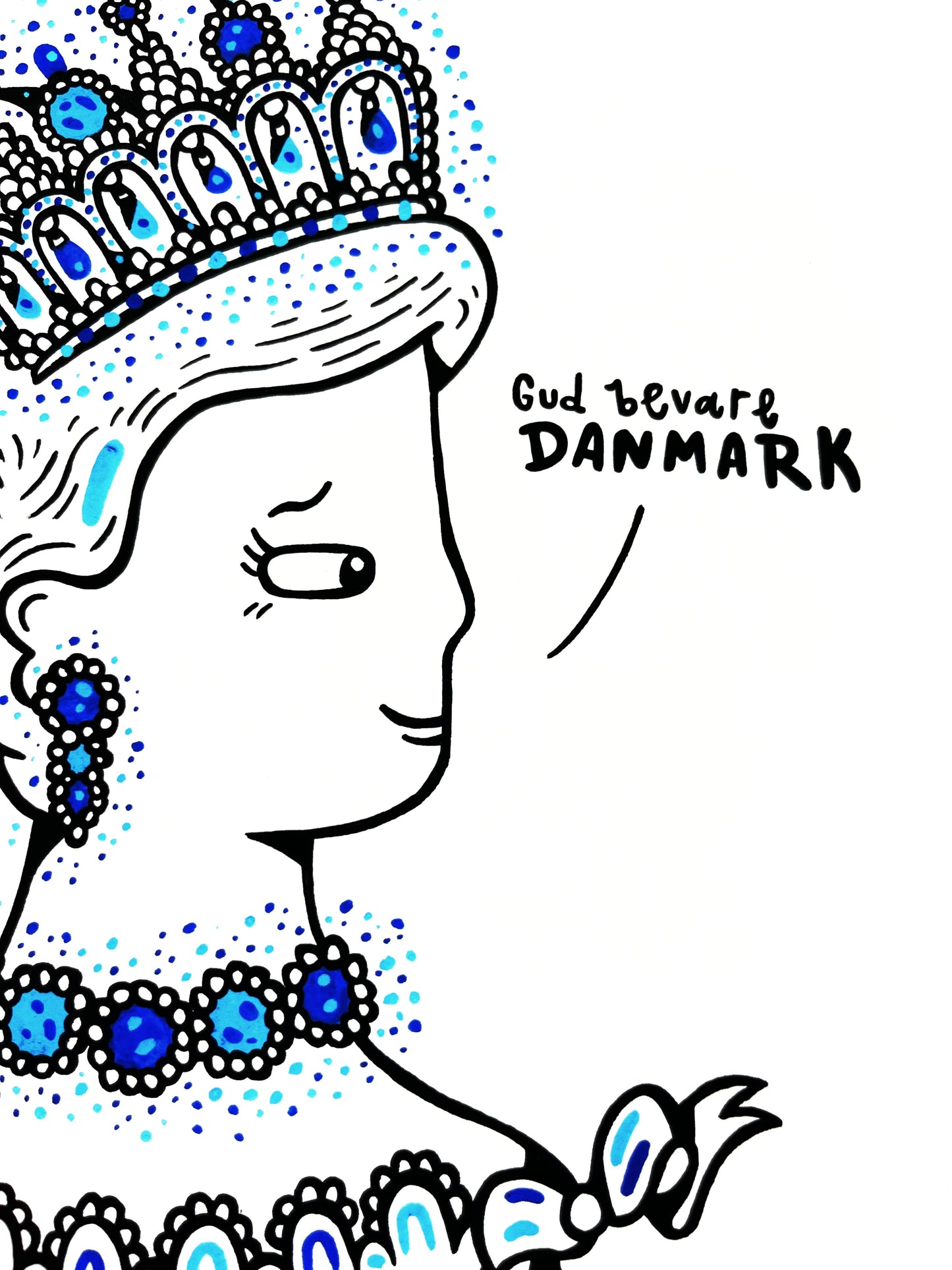 Gud bevare Danmark 🇩🇰 - A3 størrelse