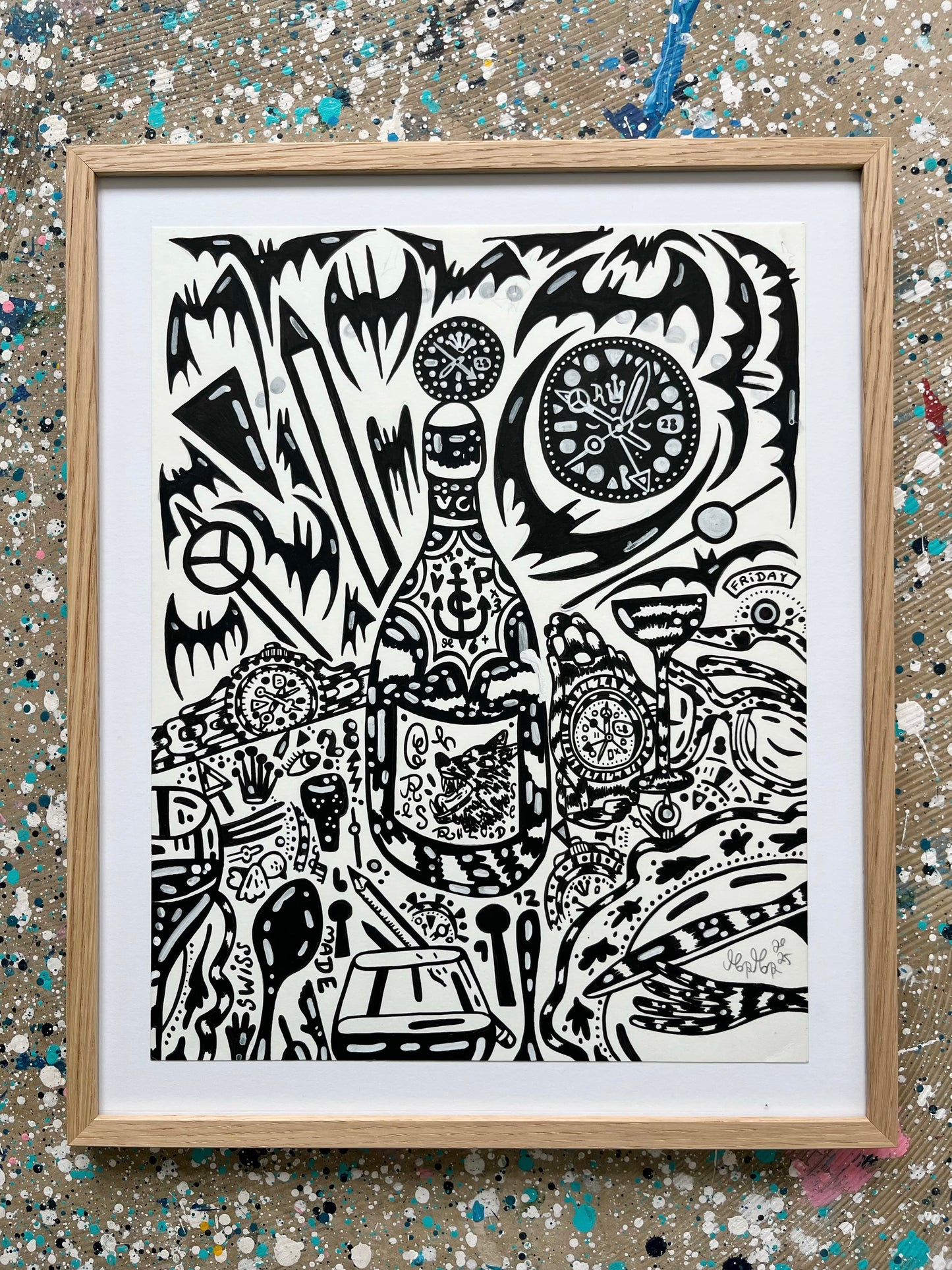 Champagnebaren - 42x35 cm
