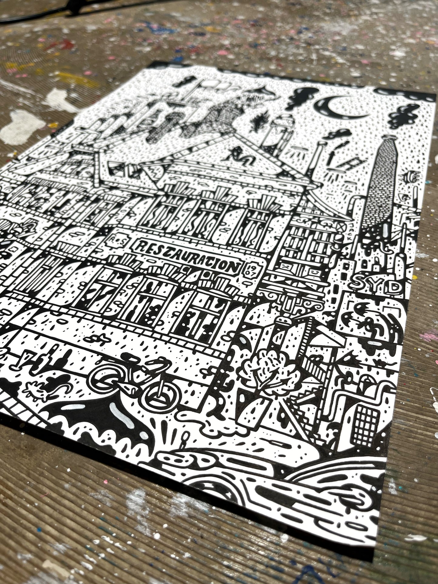 Sydhavnen original - A3 størrelse