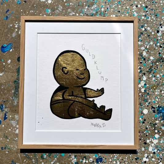 Guldklump - 39x34 cm