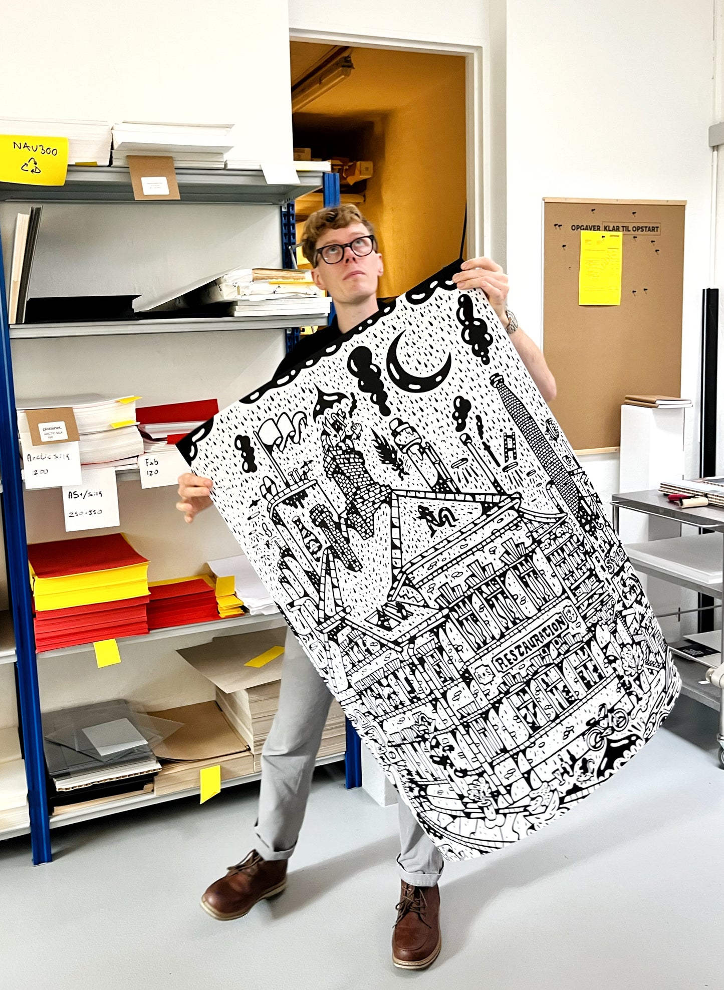 Kun 29 stk. i alt - Sydhavnen - 100x70 cm ☔️