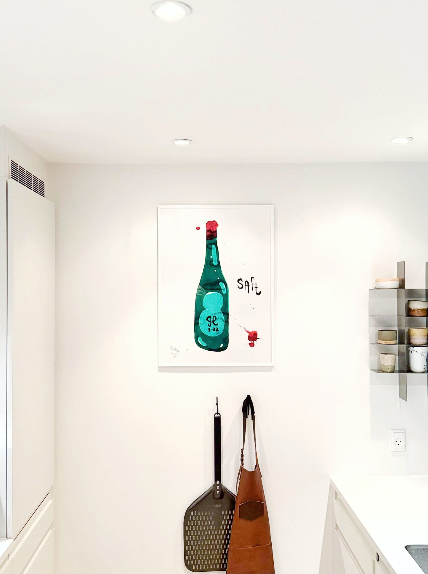 Under 7 stk. tilbage - Et af de populæreste prints: Saft - 70x50 cm 🍷