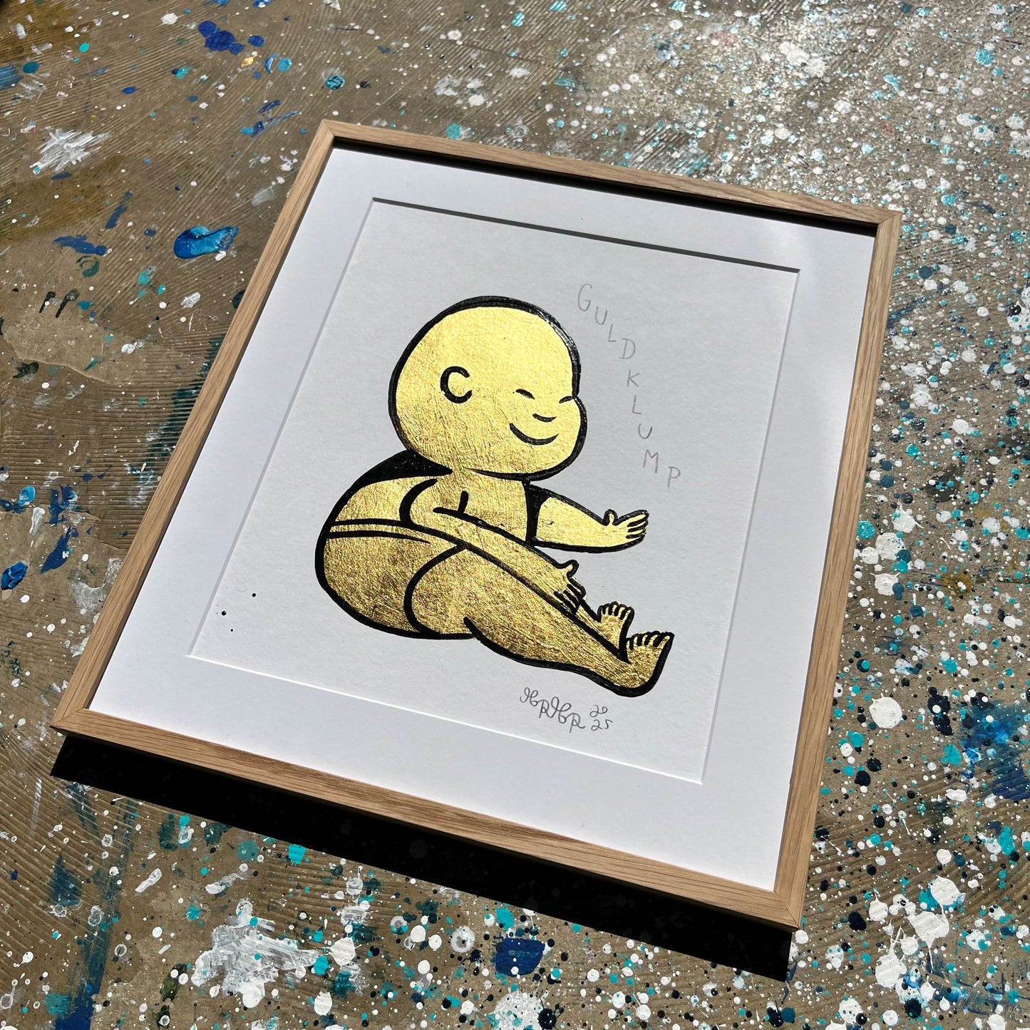 Guldklump - 39x34 cm