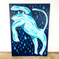 I den tidlige morgen mens regnen falder - 140x100 cm
