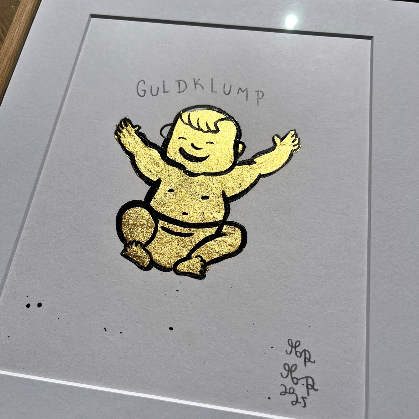 Guldklump - 31x27 cm