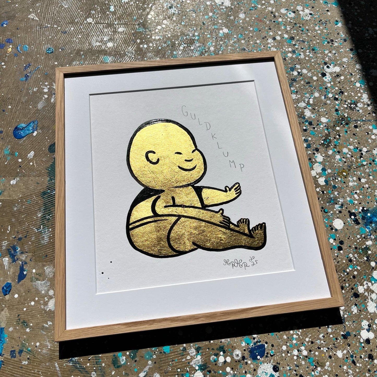 Guldklump - 39x34 cm