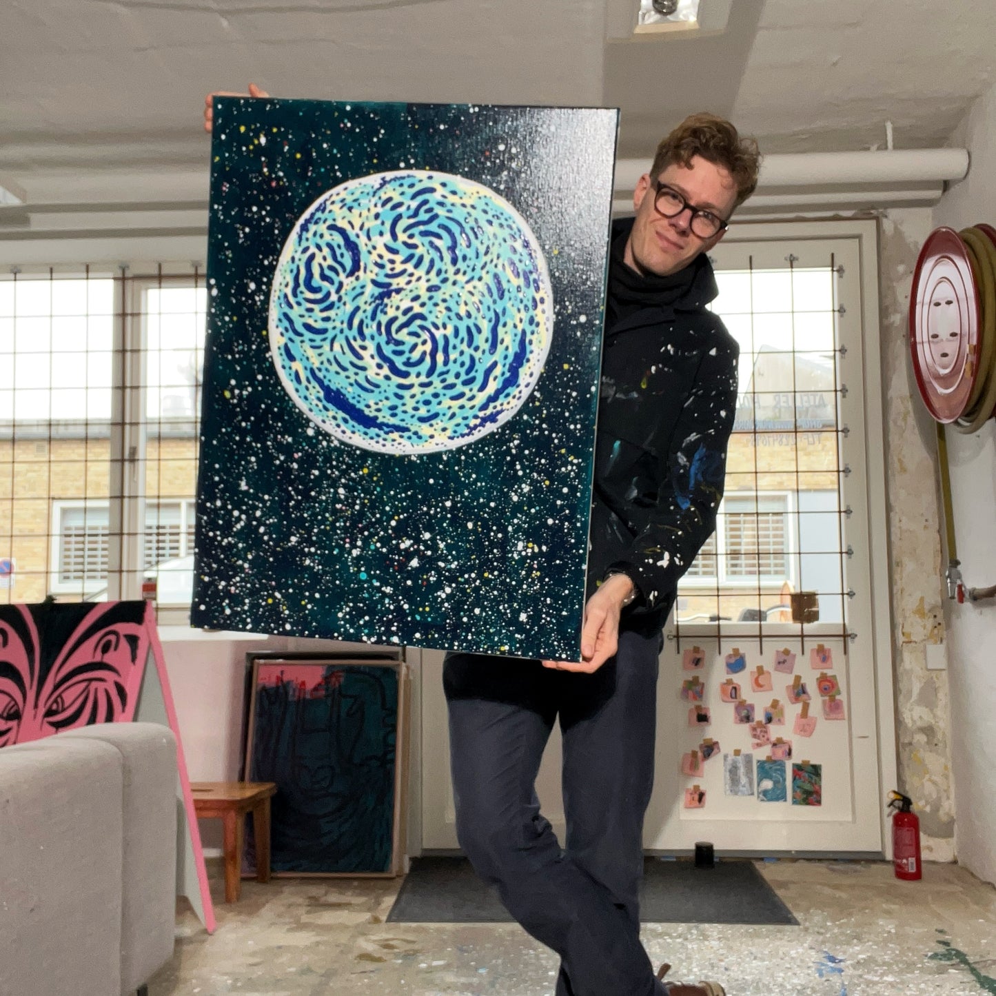 Vintermåne - 80x60 cm 🌝