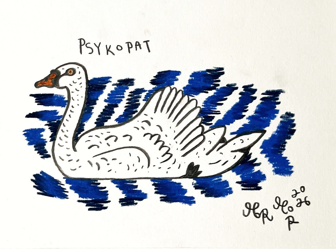 Psykopat - 23x29 cm