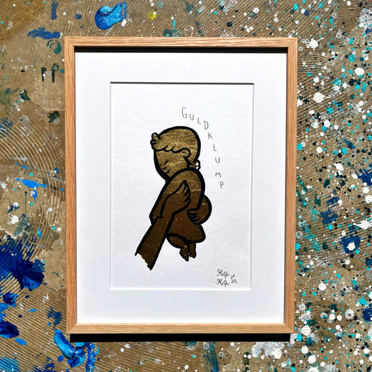 Guldklump - 31x24 cm
