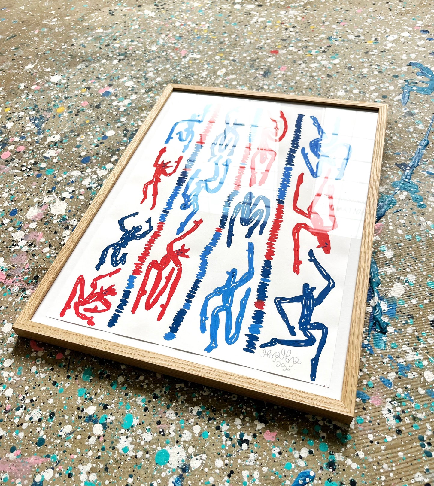 Svømmehallen - 46x34 cm