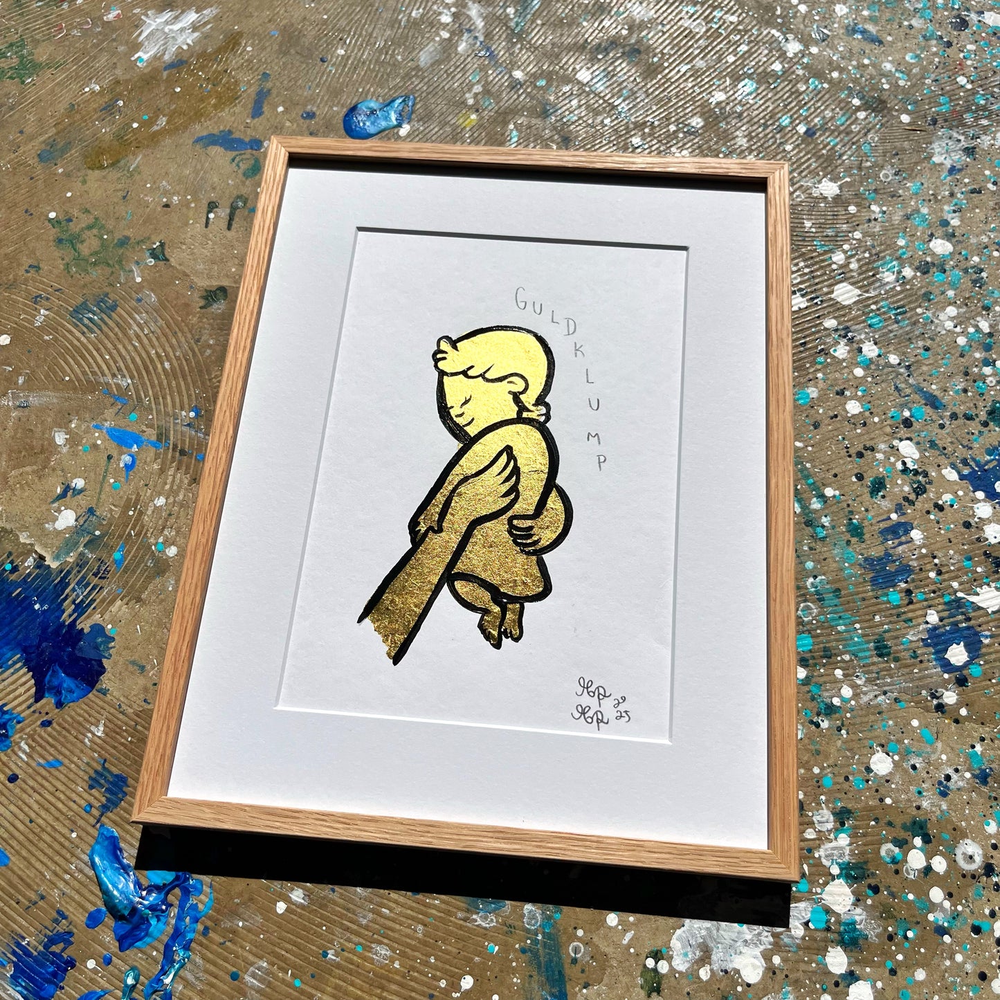 Guldklump - 31x24 cm