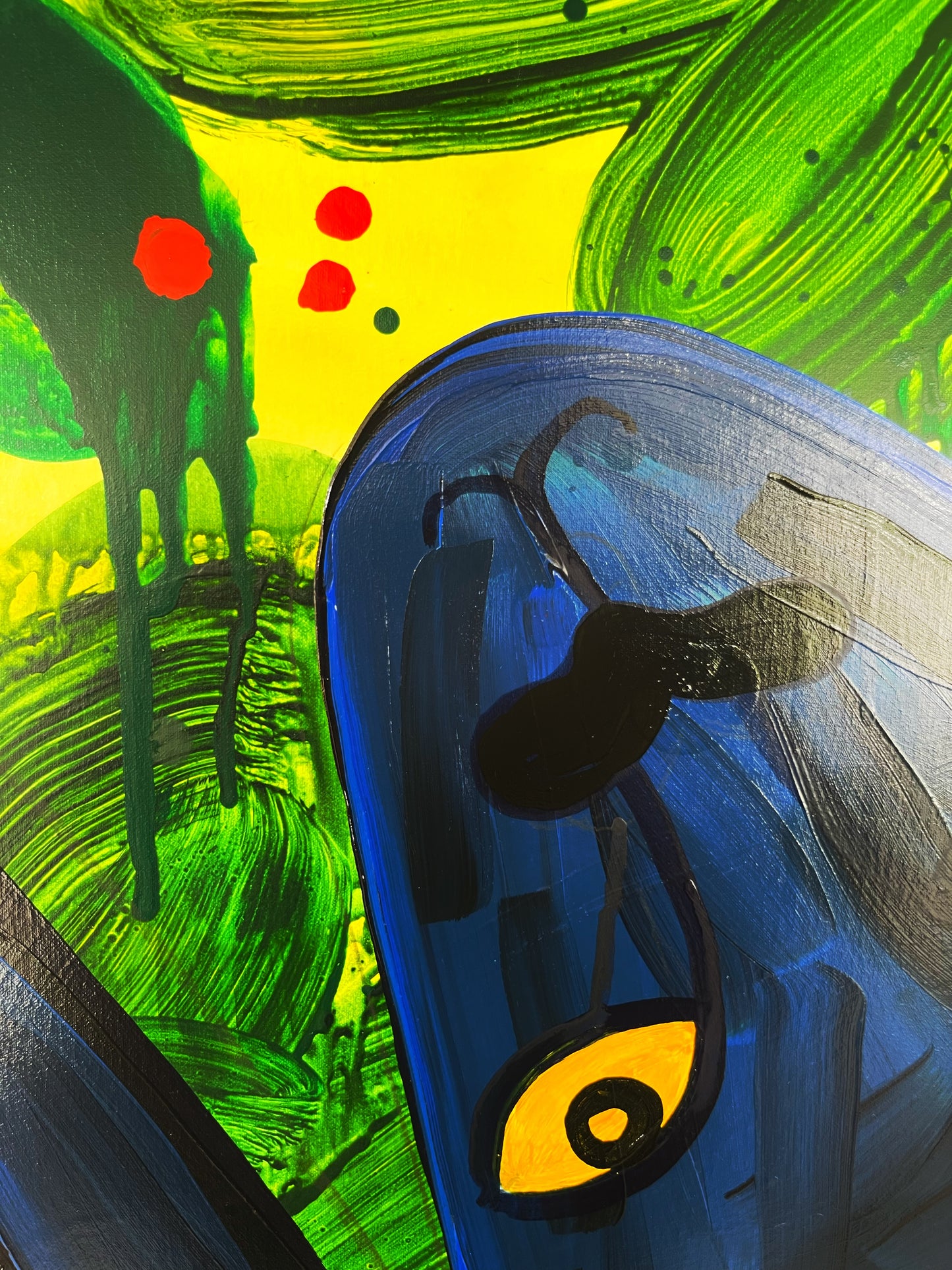 Sort panter - 140x100 cm