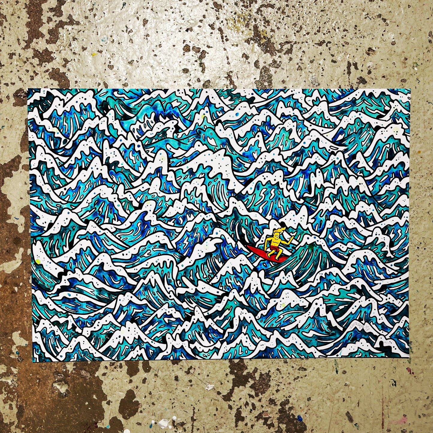 AP udgave - Surf 50x70 cm