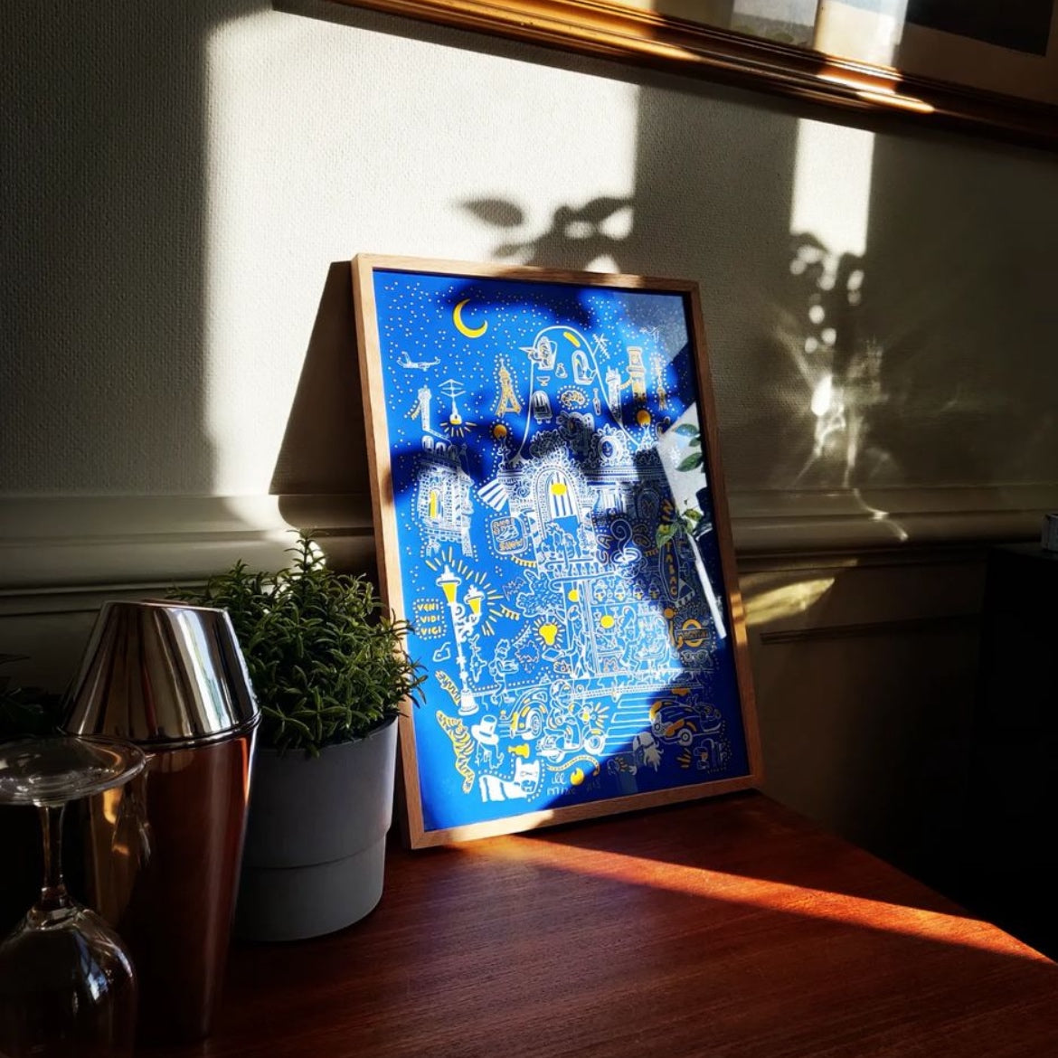 Indrammet Paris - 47x35 cm 🇫🇷