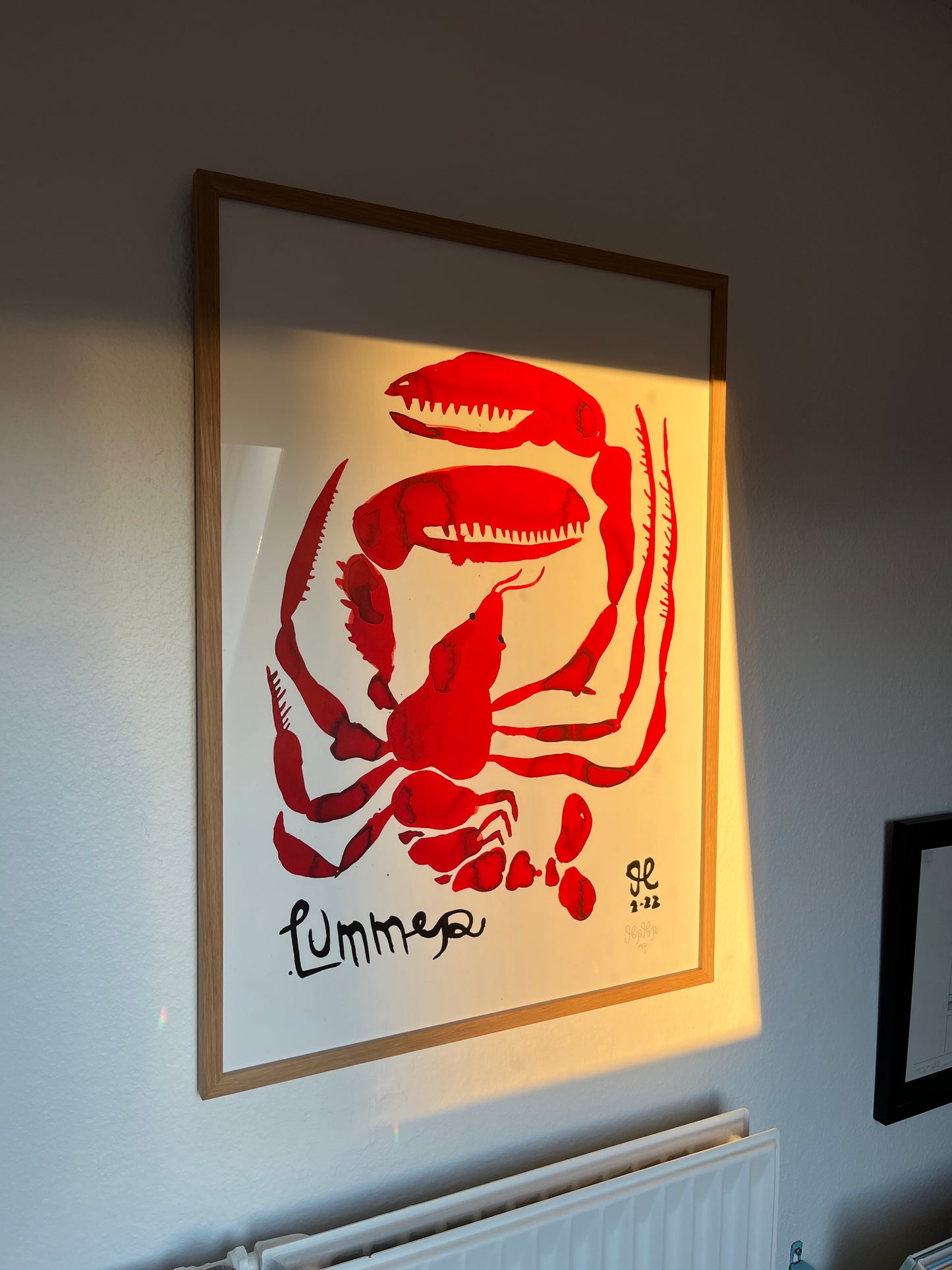 Sendt ud i hele Danmark 🇩🇰 Lummer AP - 70x50 cm 🦞