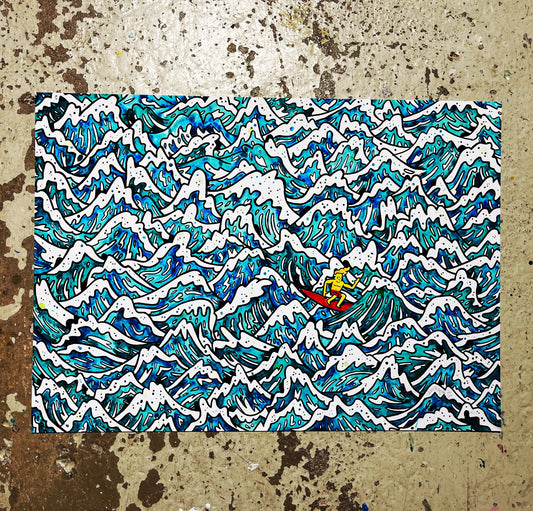 AP udgave - Surf 50x70 cm