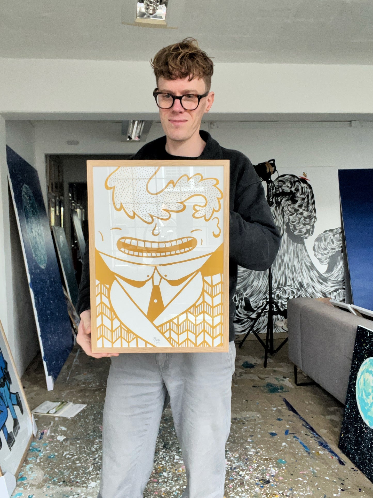 Indrammet Golden Gentleman - A3 størrelse