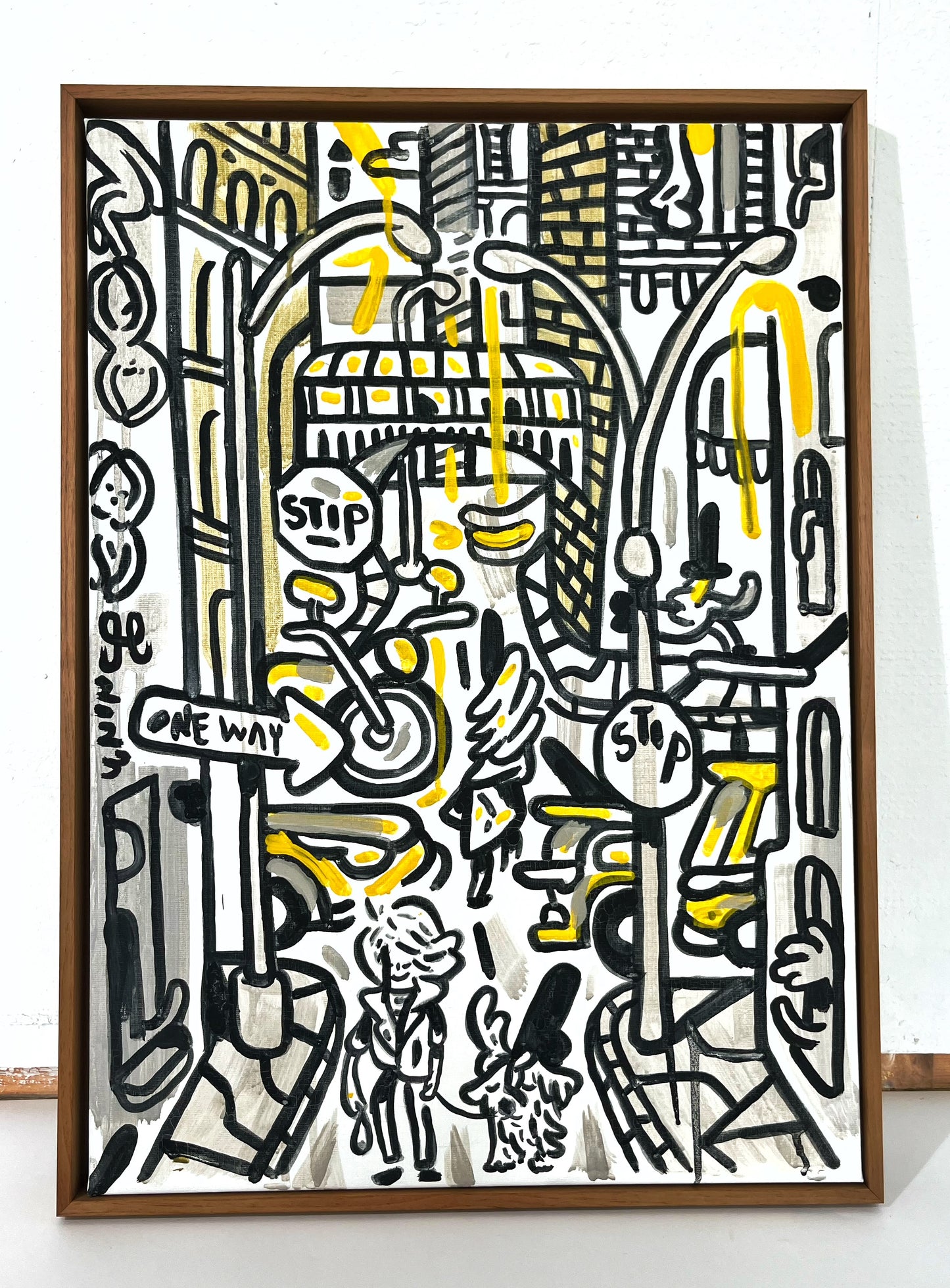 Tribeca dog walk - 73x53 cm