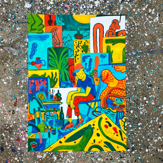 AP udgave af The Studio - 70x50 cm