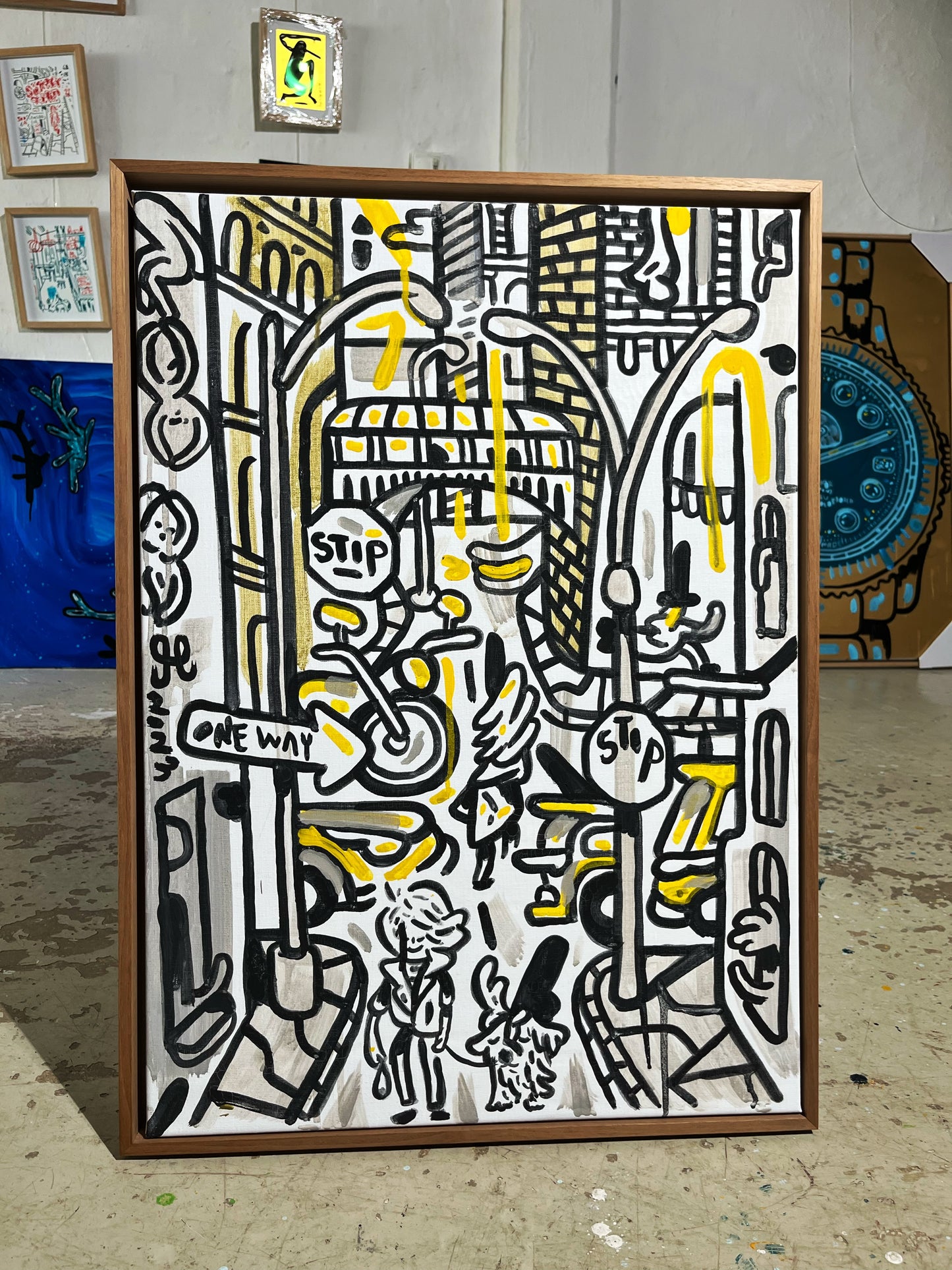 Tribeca dog walk - 73x53 cm