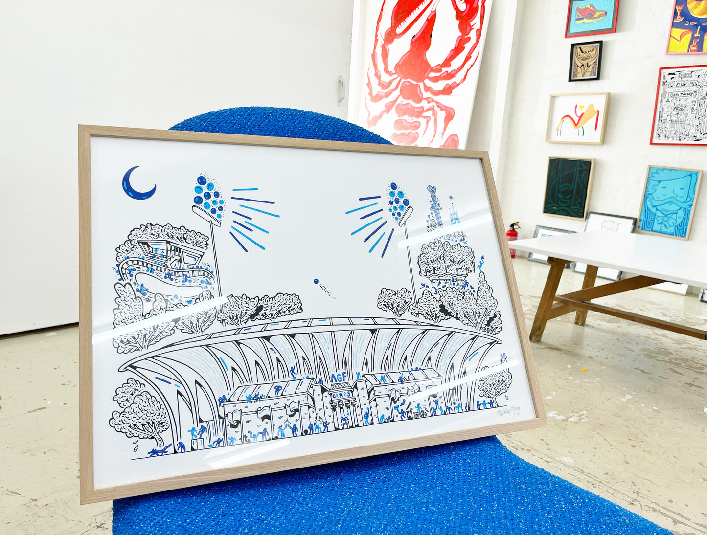 Allerede en bestseller - Over 170 stk. solgt! Aarhus Stadion - 50x70 cm ⚽️