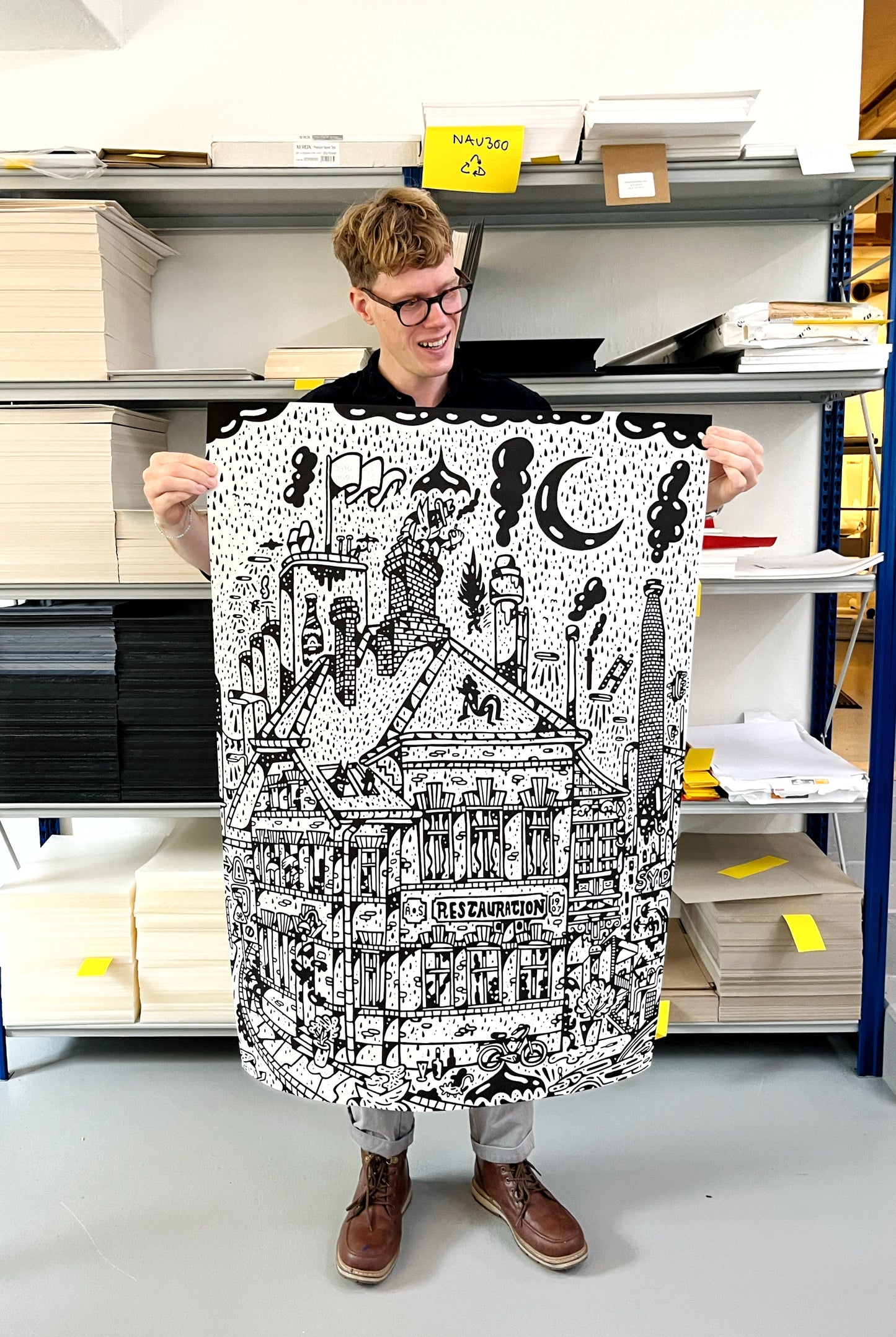 Kun 29 stk. i alt - Sydhavnen - 100x70 cm ☔️