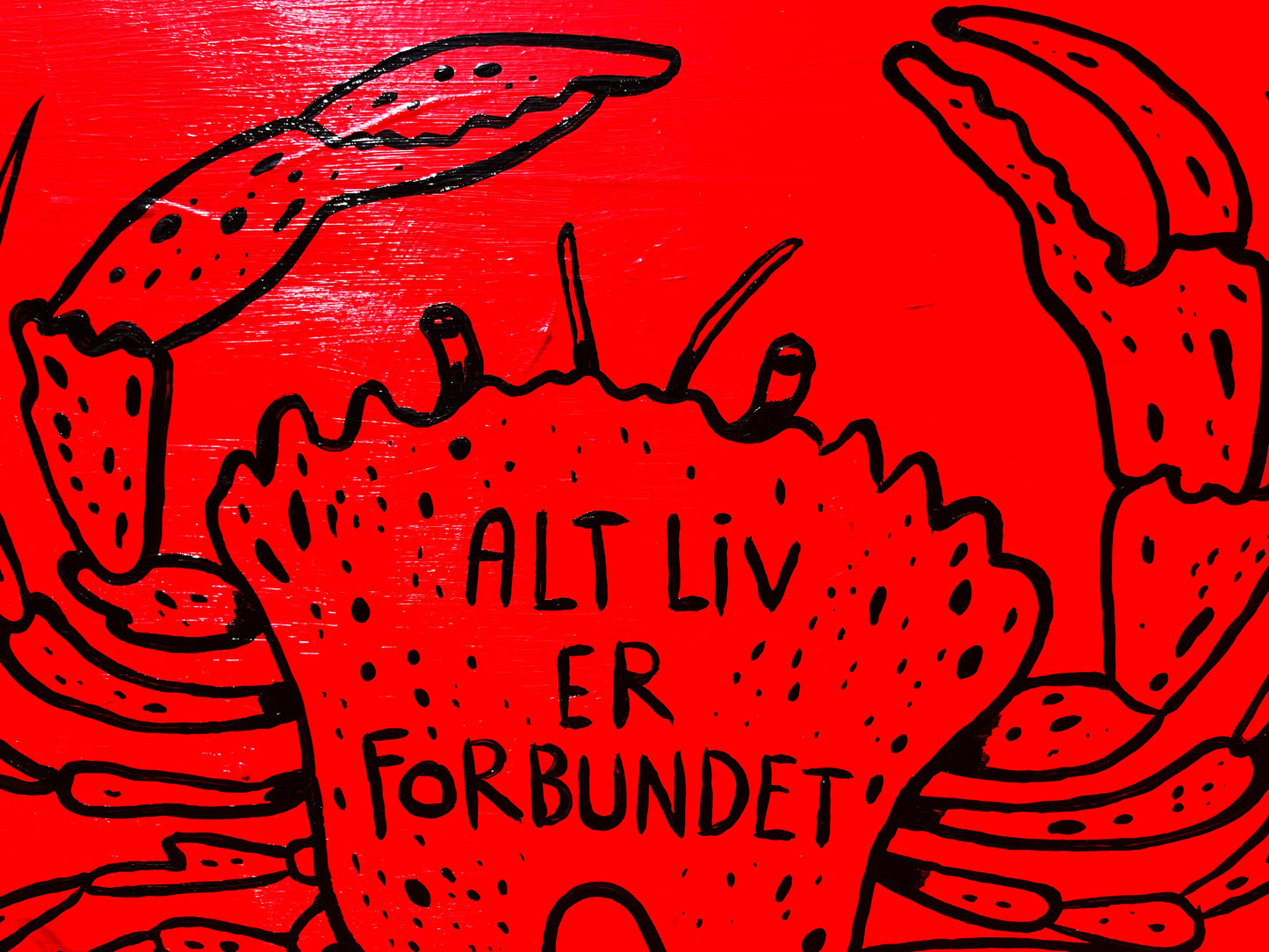 Alt liv er forbundet - 50x70 cm 🦀