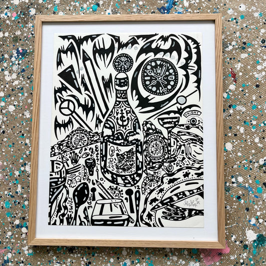Champagnebaren - 42x35 cm