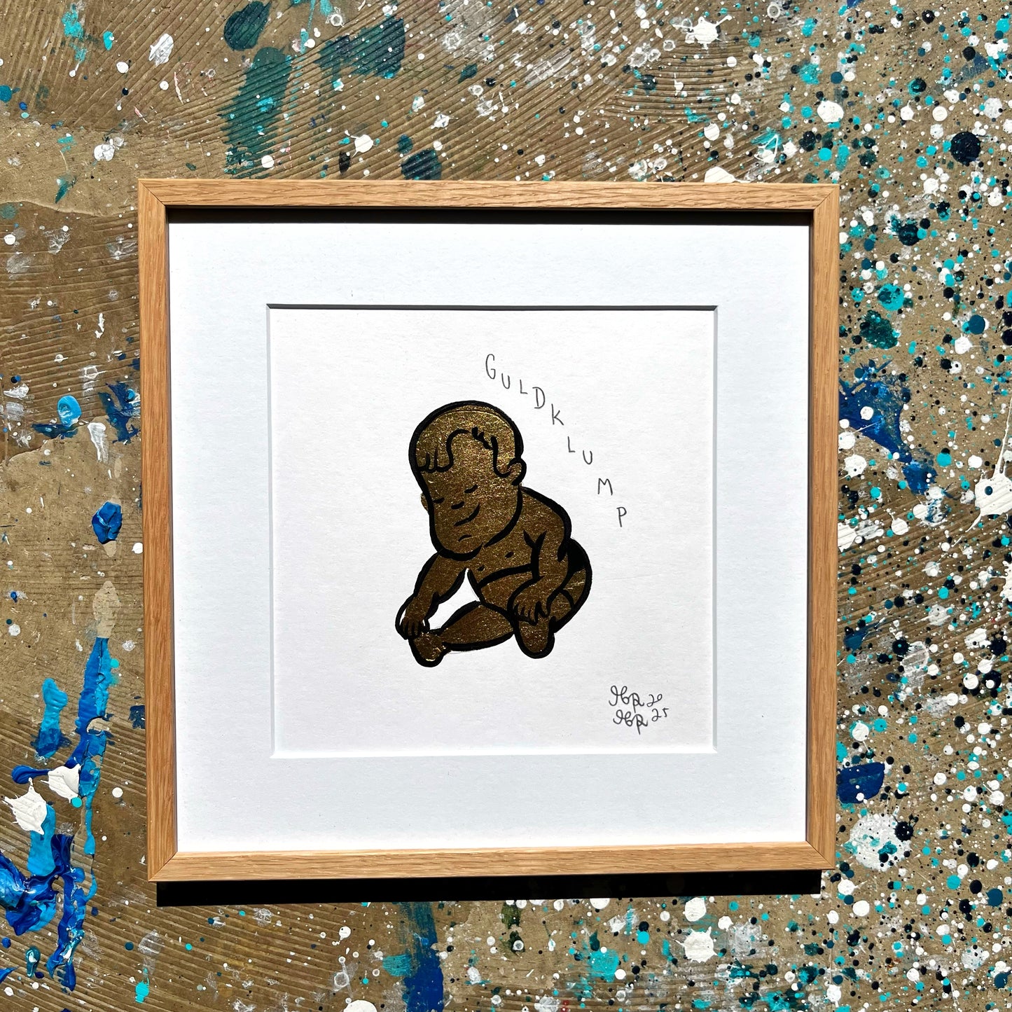 Guldklump - 26x26 cm