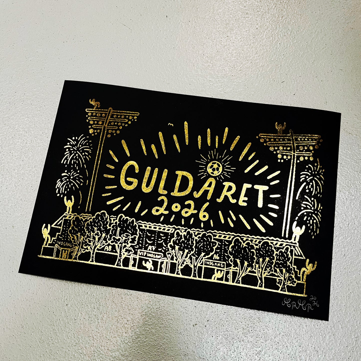 Guldåret 2026 - A3 størrelse