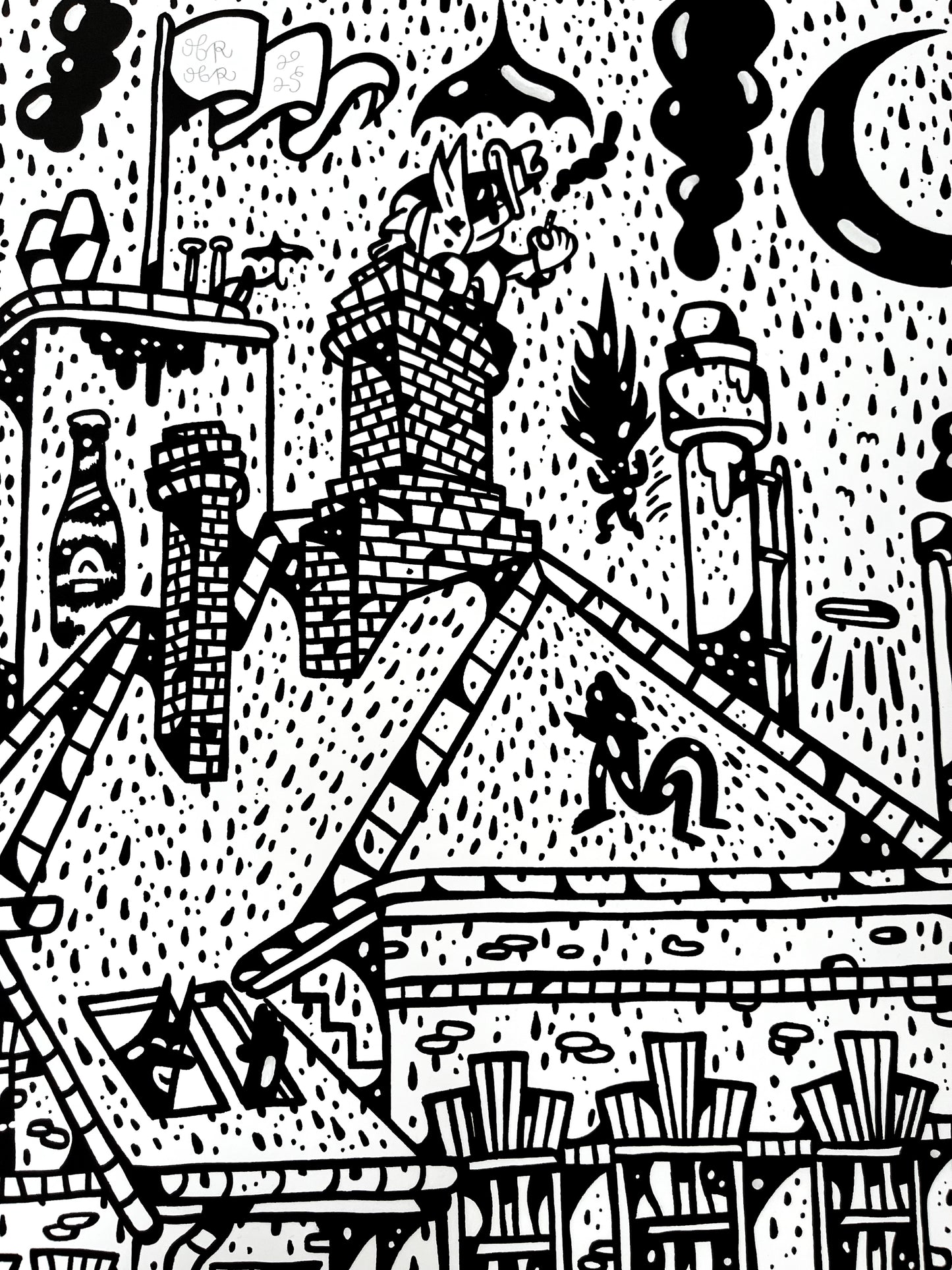 Kun 29 stk. i alt - Sydhavnen - 100x70 cm ☔️